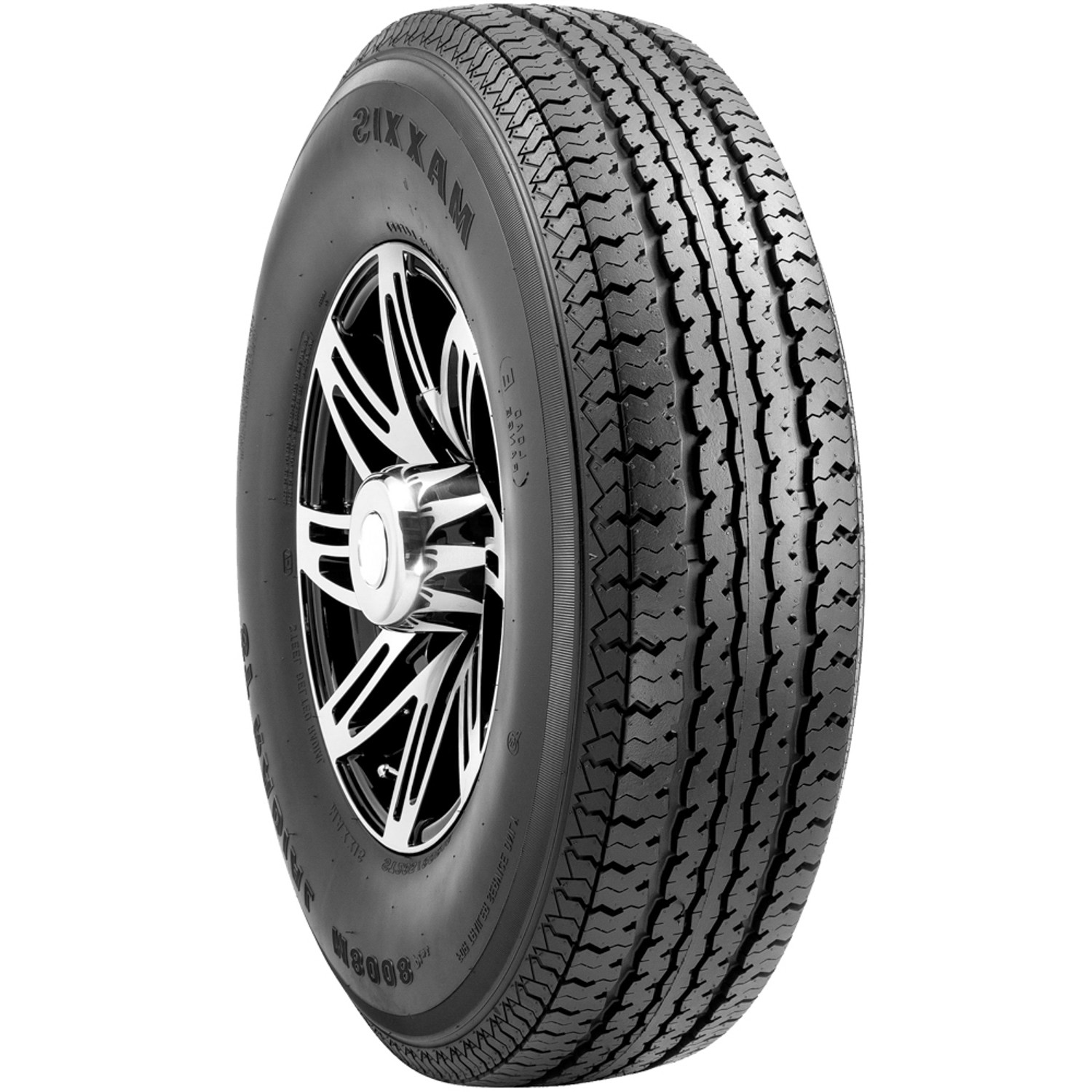 Tire Maxxis ST Radial M8008 Plus ST 225/75R15 Load D 8 Ply Trailer