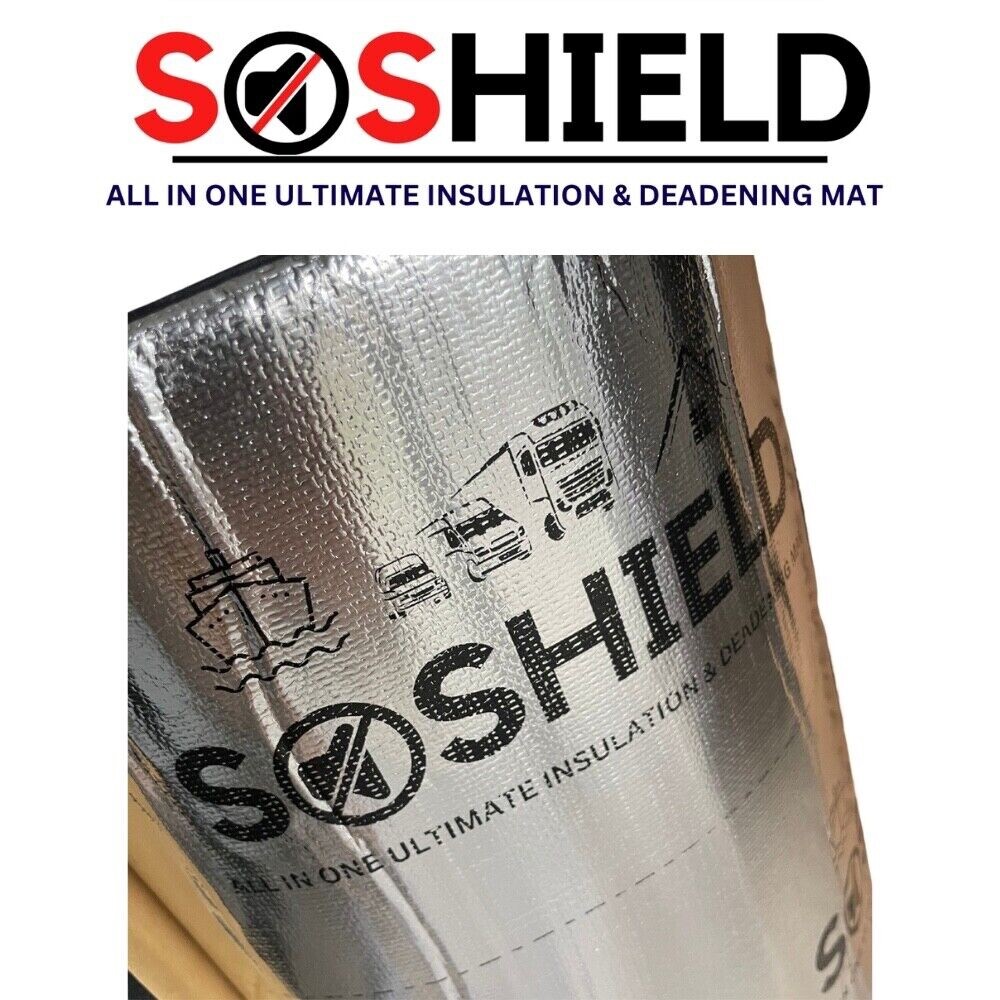 SOSHIELD 10mm Van Boat Insulation Liner Motorhome Sound Deadening Soundproofing