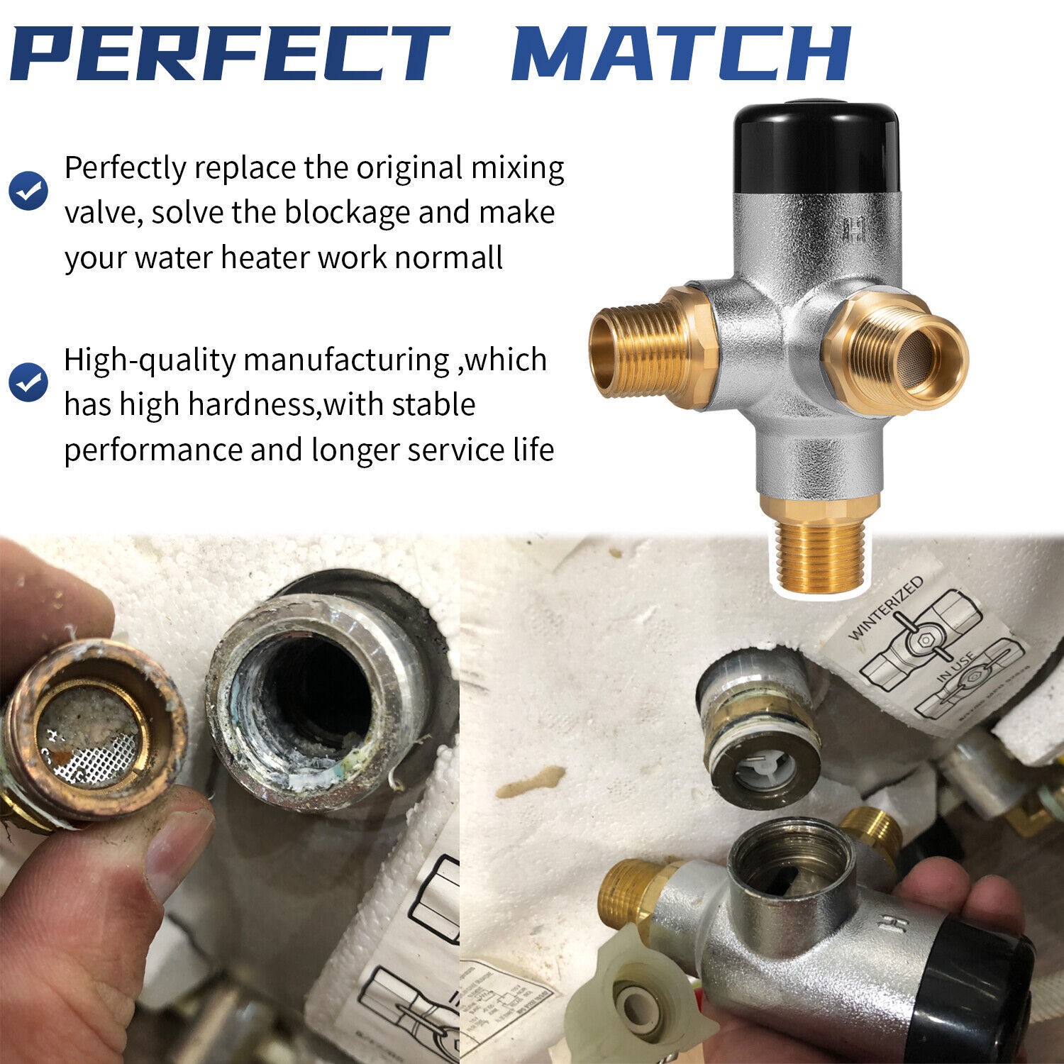 90029 Mixing Valve for Atwood XT Series Water Heaters 10 Gallon Models G16EXT