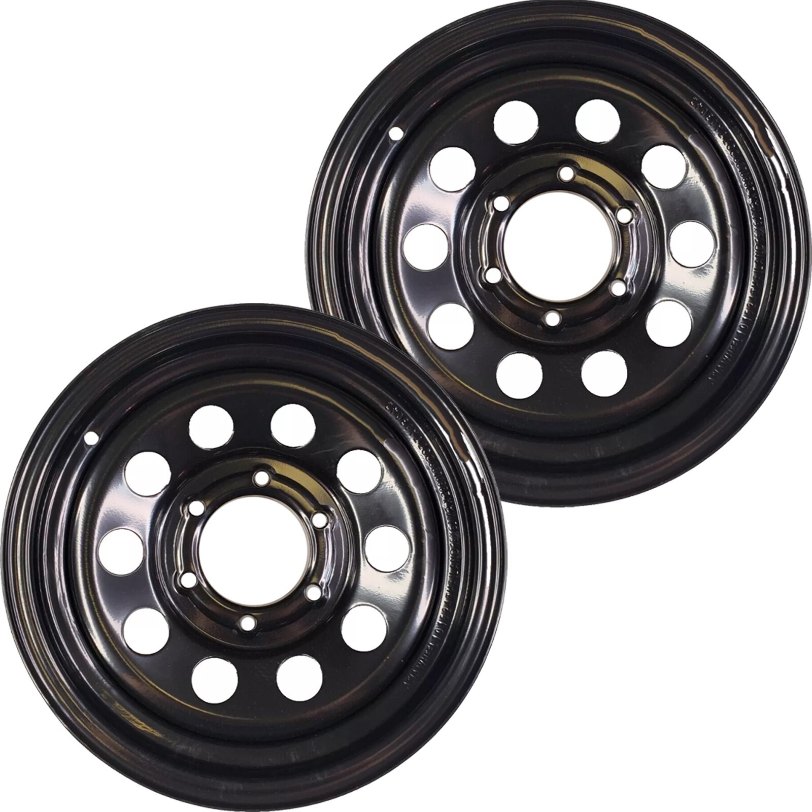 TRAILER RIM WHEEL 15×6 6/5.5 Black Steel mod Camper Boat Utility Farm Stock
