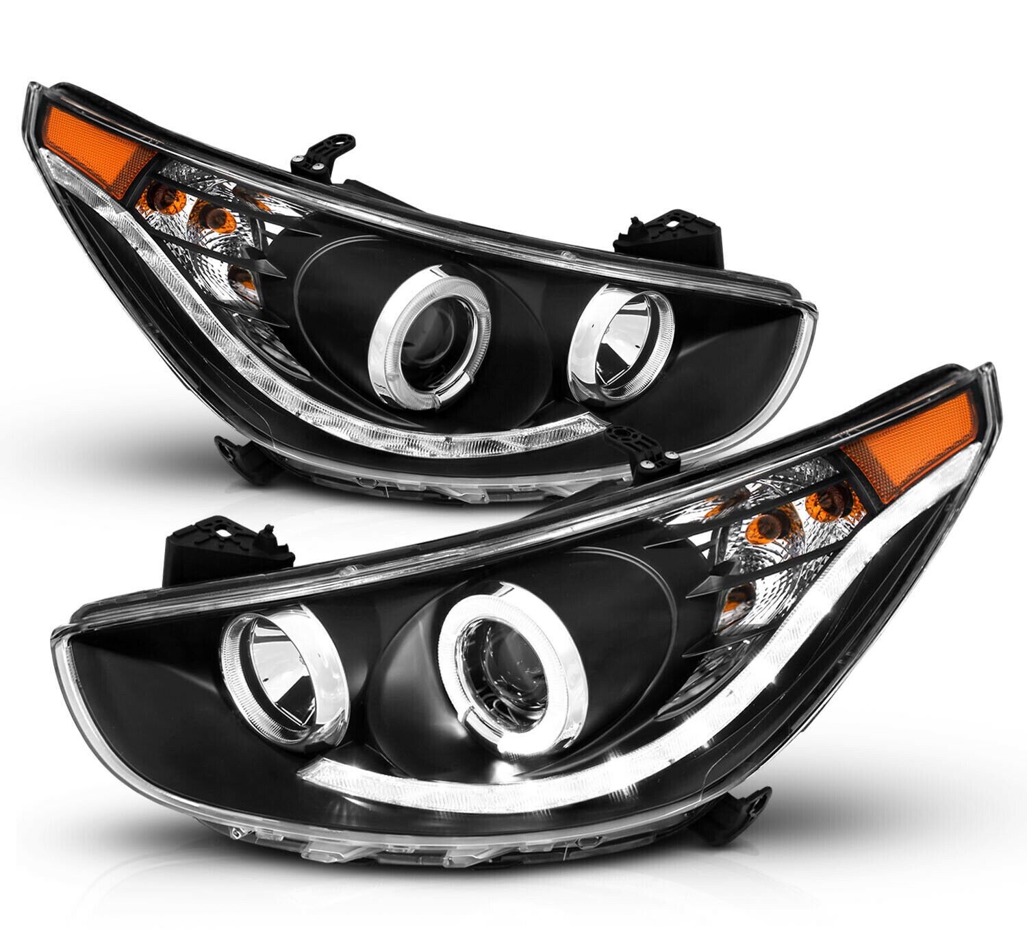 TIFFIN PHAETON 2015 2016 2017 PROJECTOR HEADLIGHTS HALO LED HEAD LIGHTS LAMPS