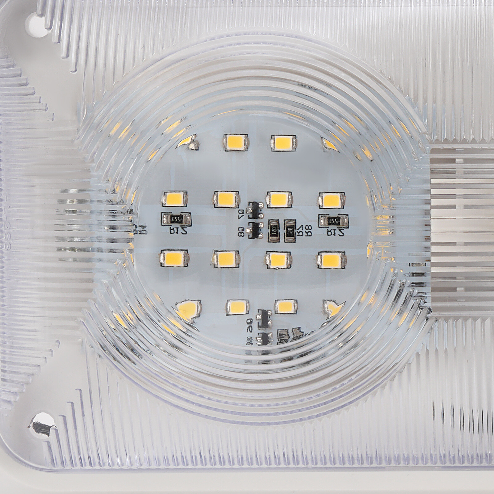 2PCS 12V LED White Ceiling Fixture Double Dome Light For Camper Trailer RV