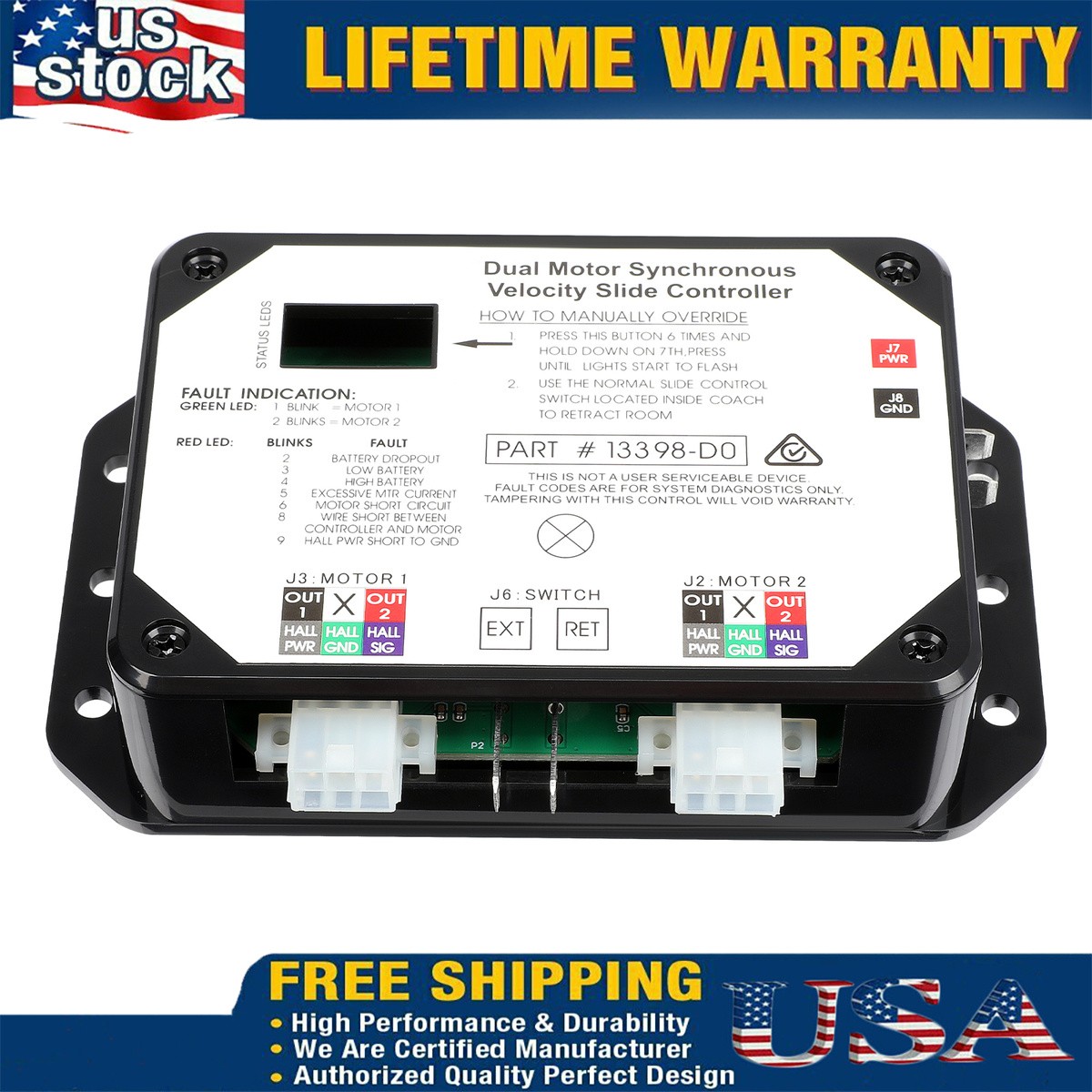 13398-D0 Dual Motor Synchronous Velocity Slide Controller V-Sync II V-Sync II
