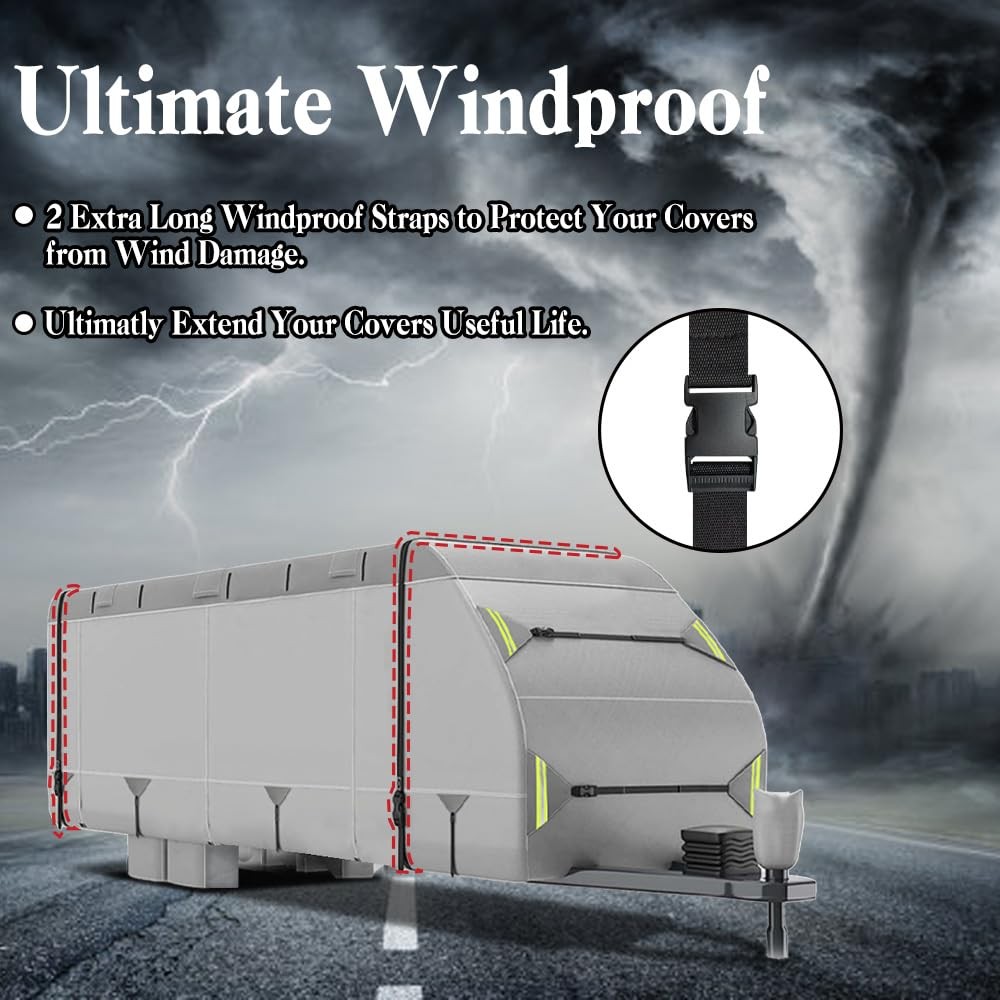 2Pack 40FTx1.5in RV Cover TieDown Straps Heavy Duty Adjustable Cam Buckle