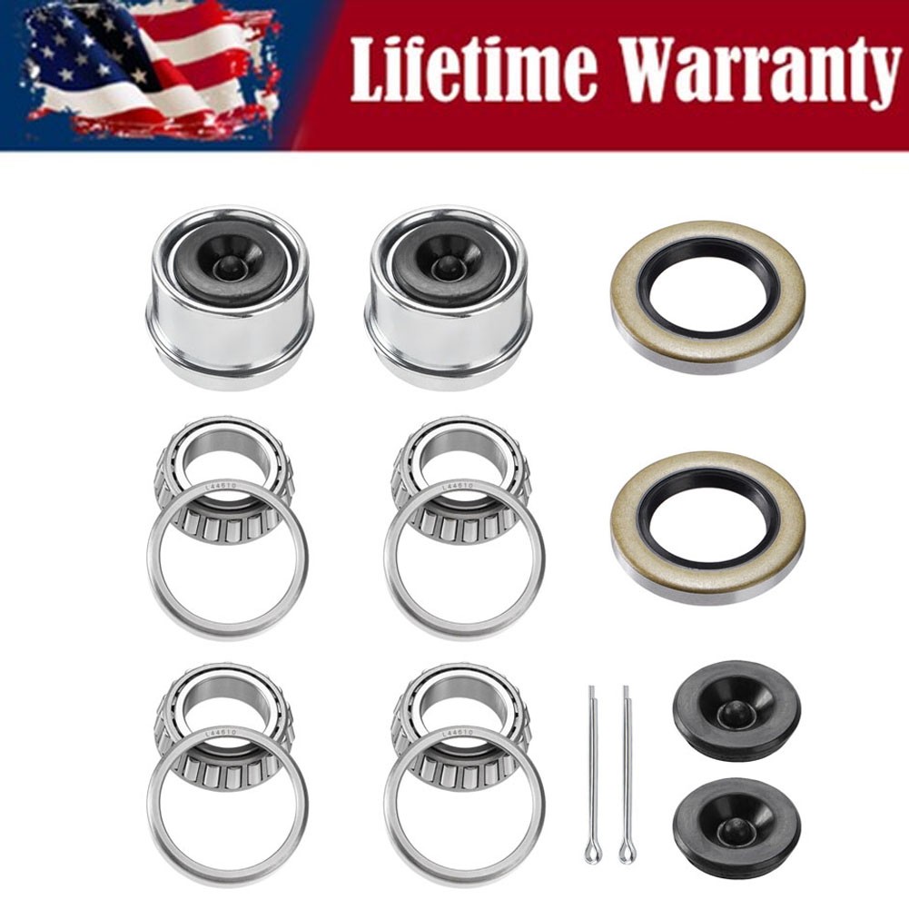 2 Set Fits For 1-1/16” Axles Trailer Wheel Hub Bearings Kit L44649 L44610 Seal