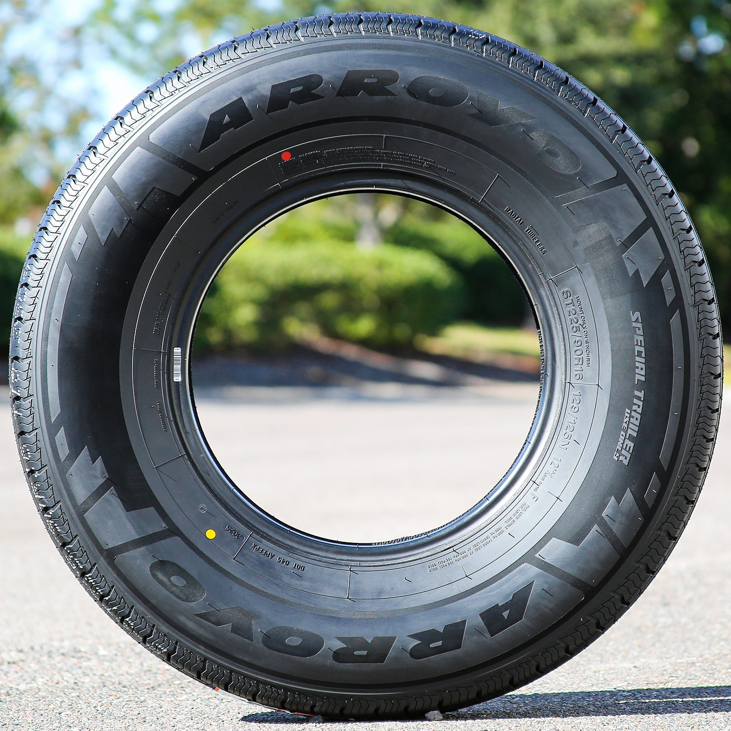 Tire ST 225/90R16 129/125N F 12 Ply Arroyo Special Trailer Semi-Steel