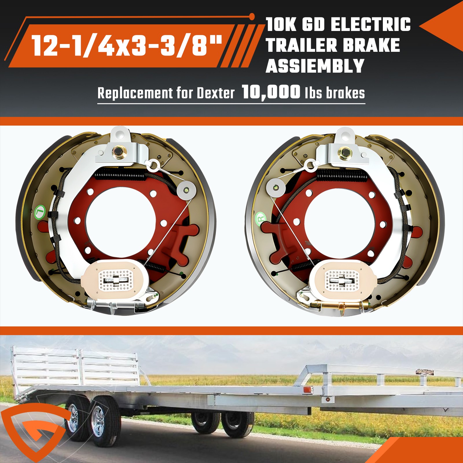 electric brake pair brake for dexter axle brake assembly left right