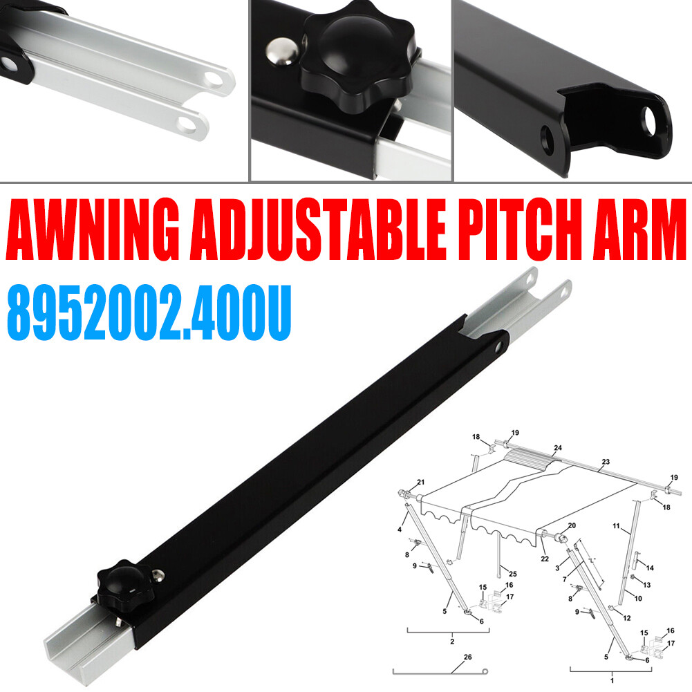 30″ For Dometic A&E 9100 9200 Power RV Awning Adjustable Pitch Arm 8952002.400U