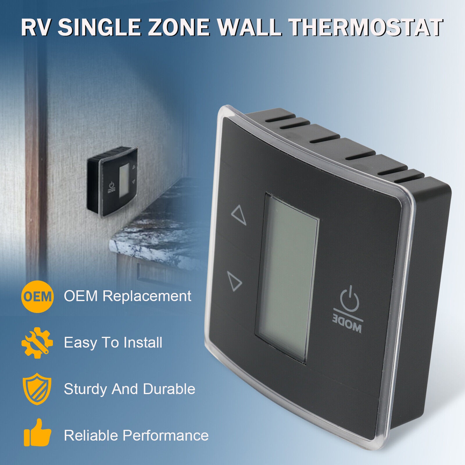 For Dometic 3316250.712 RV Thermostat Touch Control Single Zone//