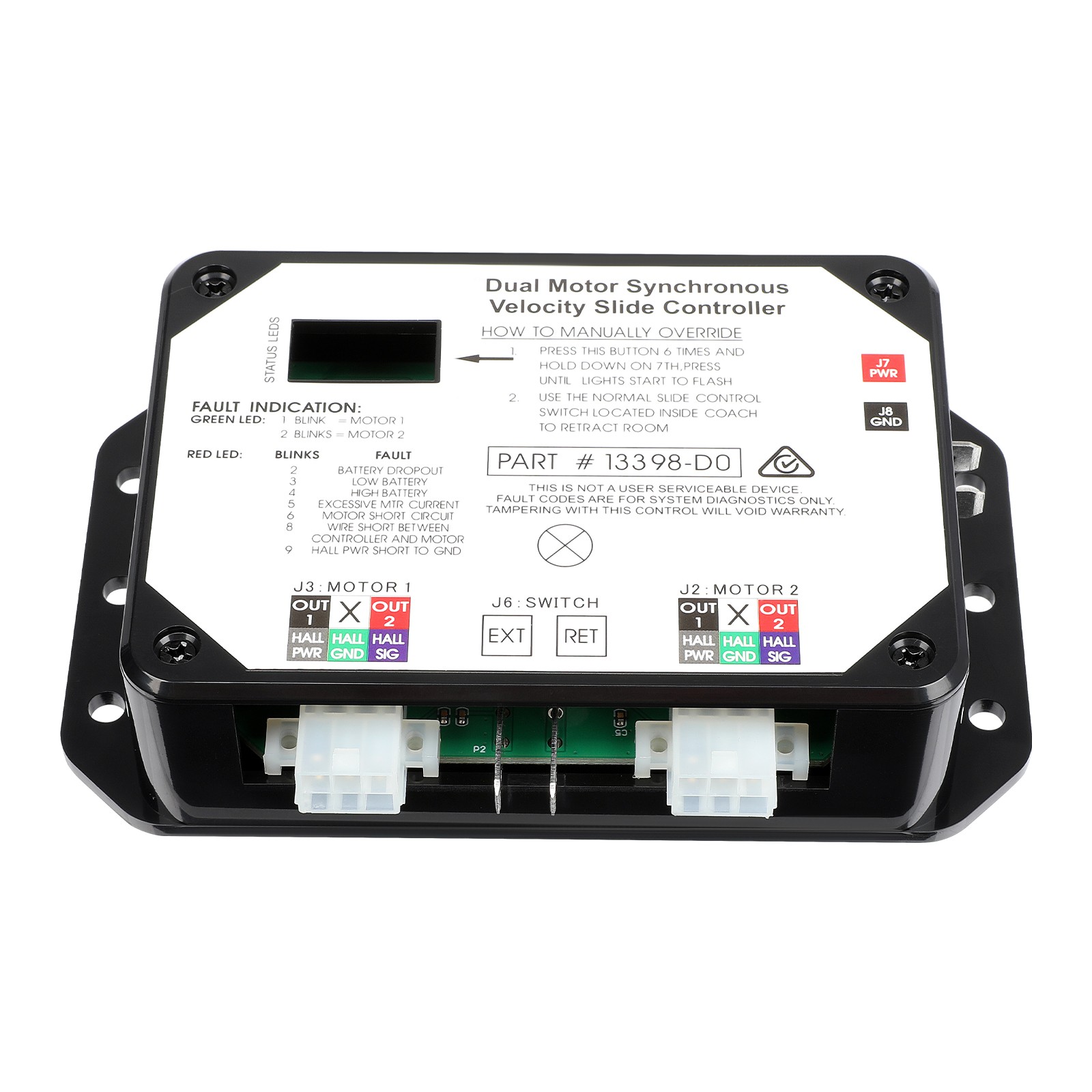 13398-D0 Dual Motor Synchronous Velocity Slide Controller V-Sync II For Lippert