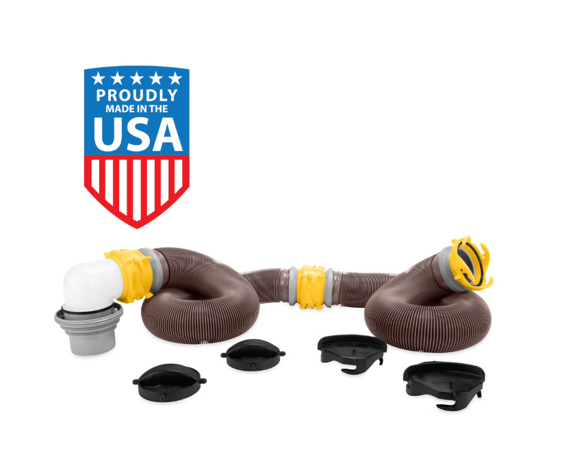 Camco Revolution 360 20ft RV Sewer Hose Kit Heavy Duty Camper w Swivel Fitting