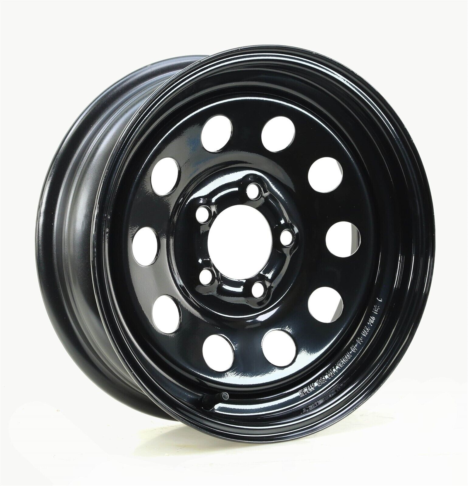 Free Country Trailer Tire Assembly ST205/75D15 6-Ply Black Mod Rim 5 Lug on 5″