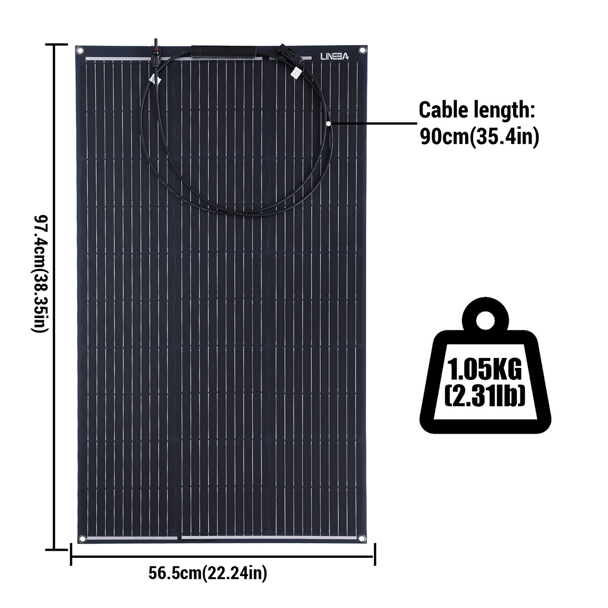 200W 400W Flexible Mono Solar Panel 12V 24V Ultra Thin for RV Camper Farm Shed
