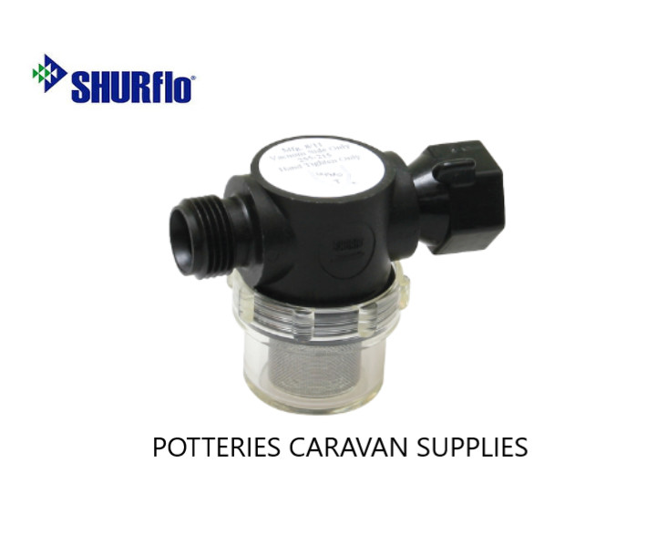 GENUINE SHURFLO PUMP FILTER STRAINER 1/2″ – WING NUT FASTENING (255-215)