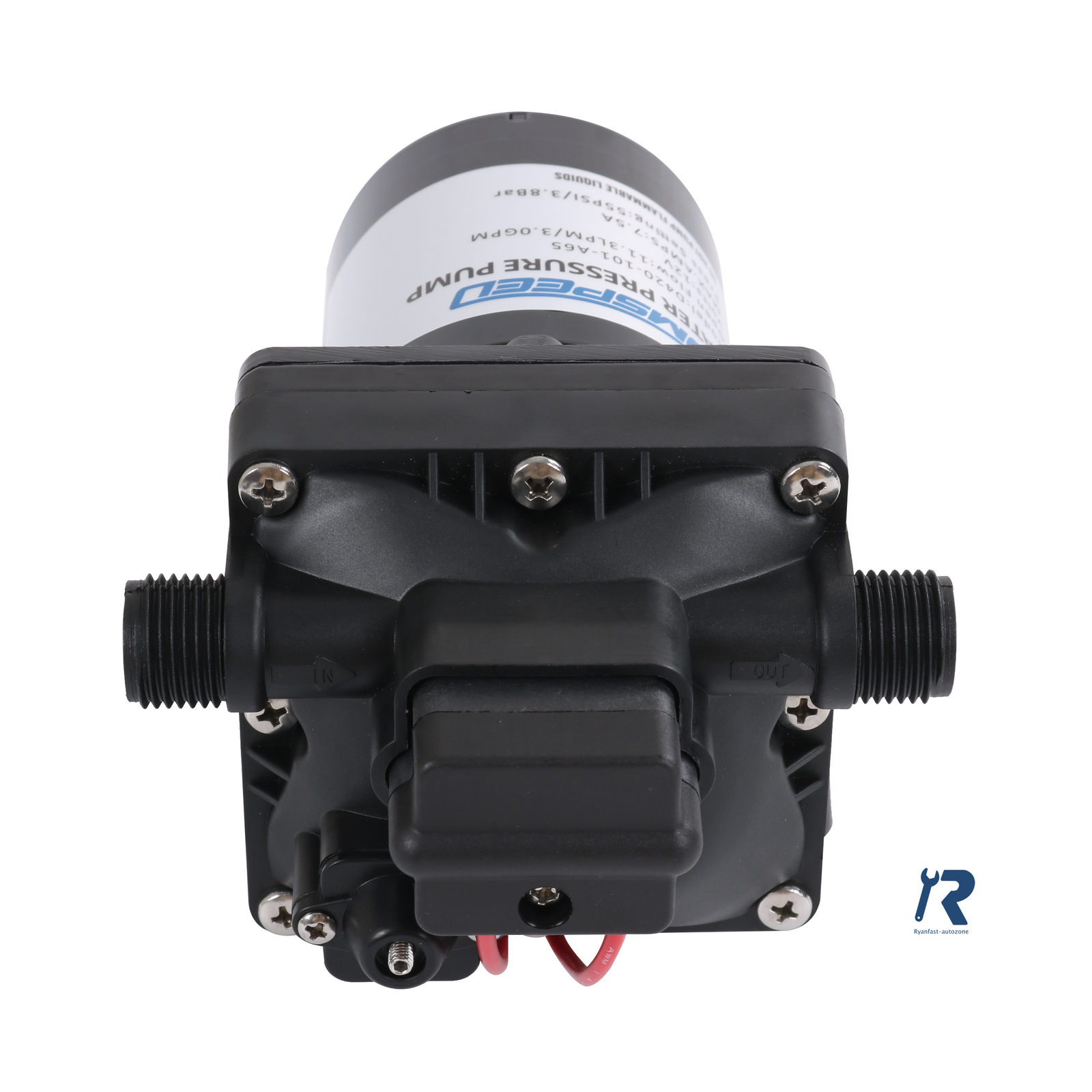 3.0 Gpm Revolution Pump 12 Volt DC with Strainer 4008-101-A65 fit for Camper