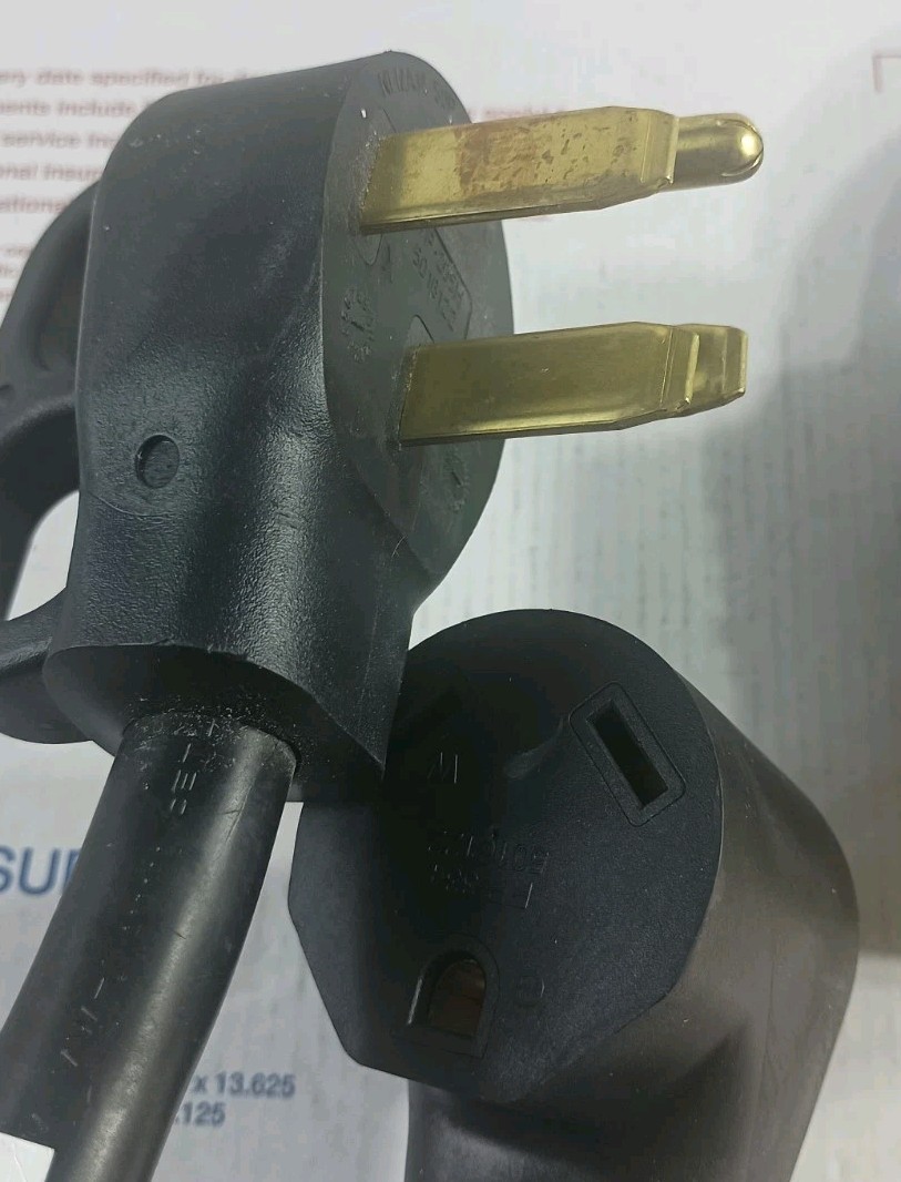 Lot Of 2 RV Extension Cord Adapter Plugs 30 To 50 Amps & 20A 125/250V