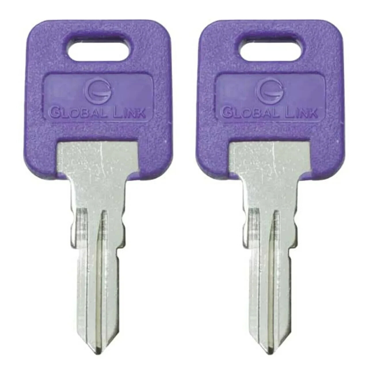 *2 GLOBAL LINK REPLACEMENT RV PURPLE HEAD KEY CODE G 370 DOOR LOCK