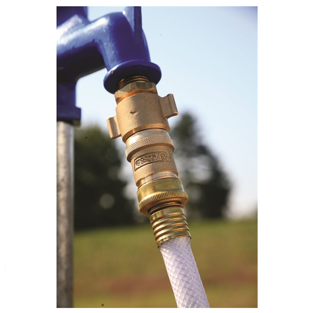 Camco Water Pressure Regulator – 3/4 Inch Brass – Lead-Free (40055)