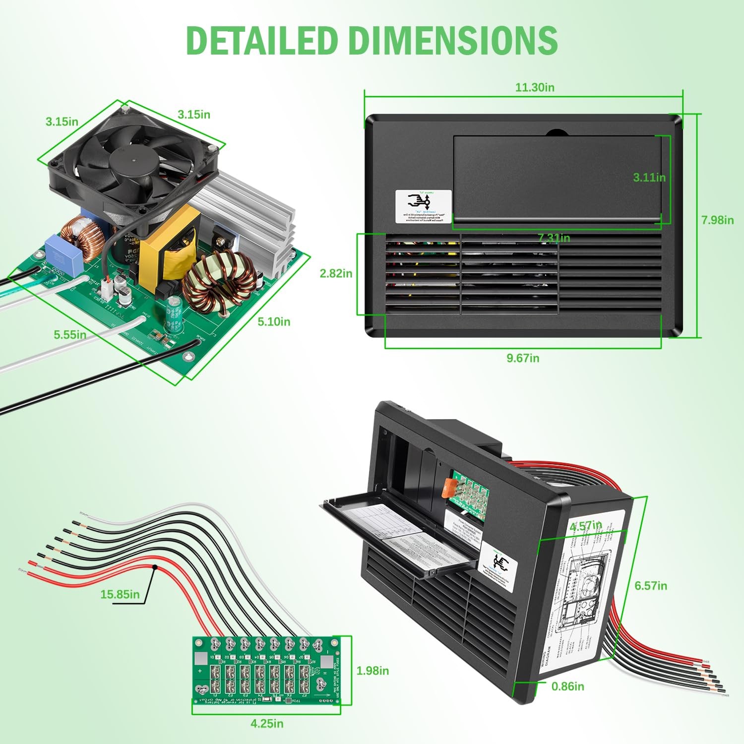 35A RV Power Converter PD4135KW2BV Inteli-Power 4100 Series Replace for WF8735