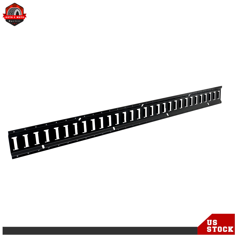 E Track Bar Rails Powder Coat Stainless Steel E Track Tie Down Rail Kit 5′ 8Pcs