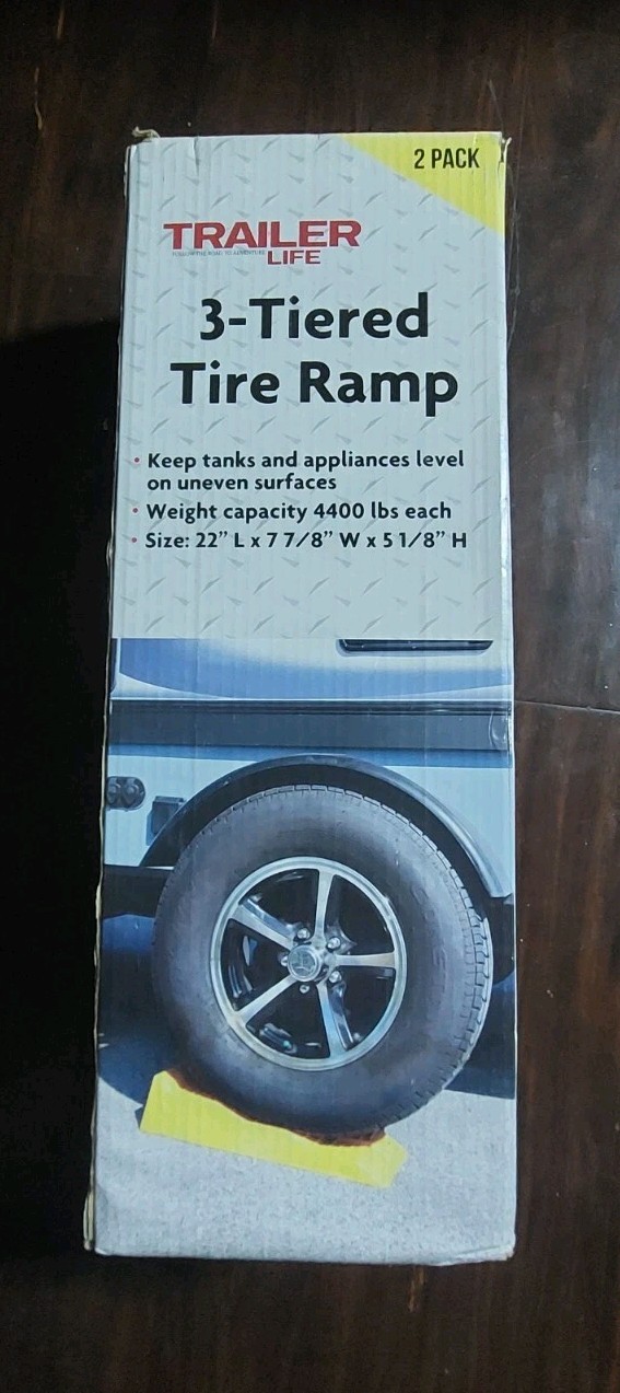 Tire Ramps RV Travel Trailer Levelers Tow Center of America 3-tiered