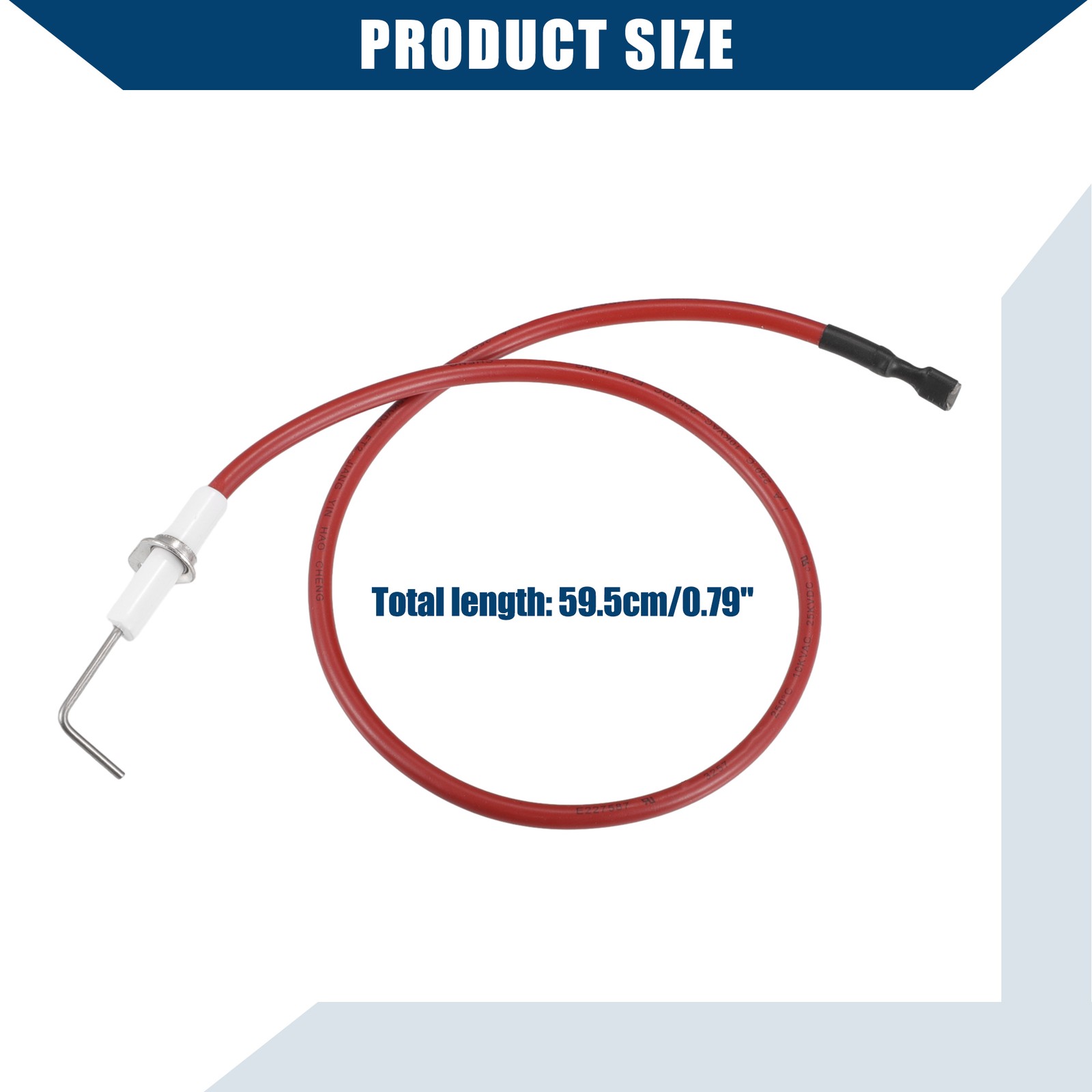 Spark Sense Electrode Norcold RV Fridge for Car Plastic Metal Red Silver Tone
