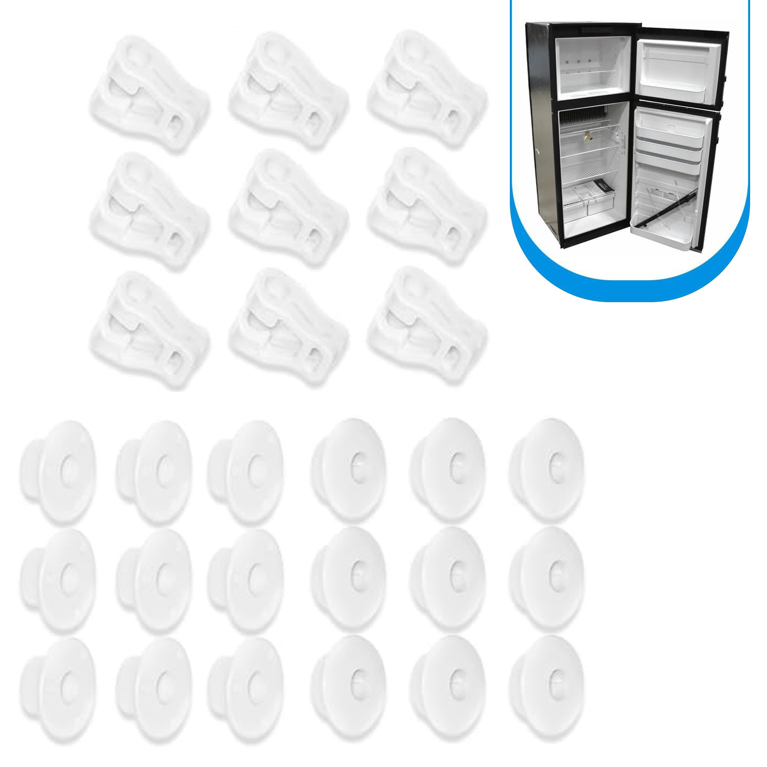 Wire Shelf Clip Kit 3316450.9019 For Dometic 6/7/8/9/13.5 Cu. Ft. Refrigerators