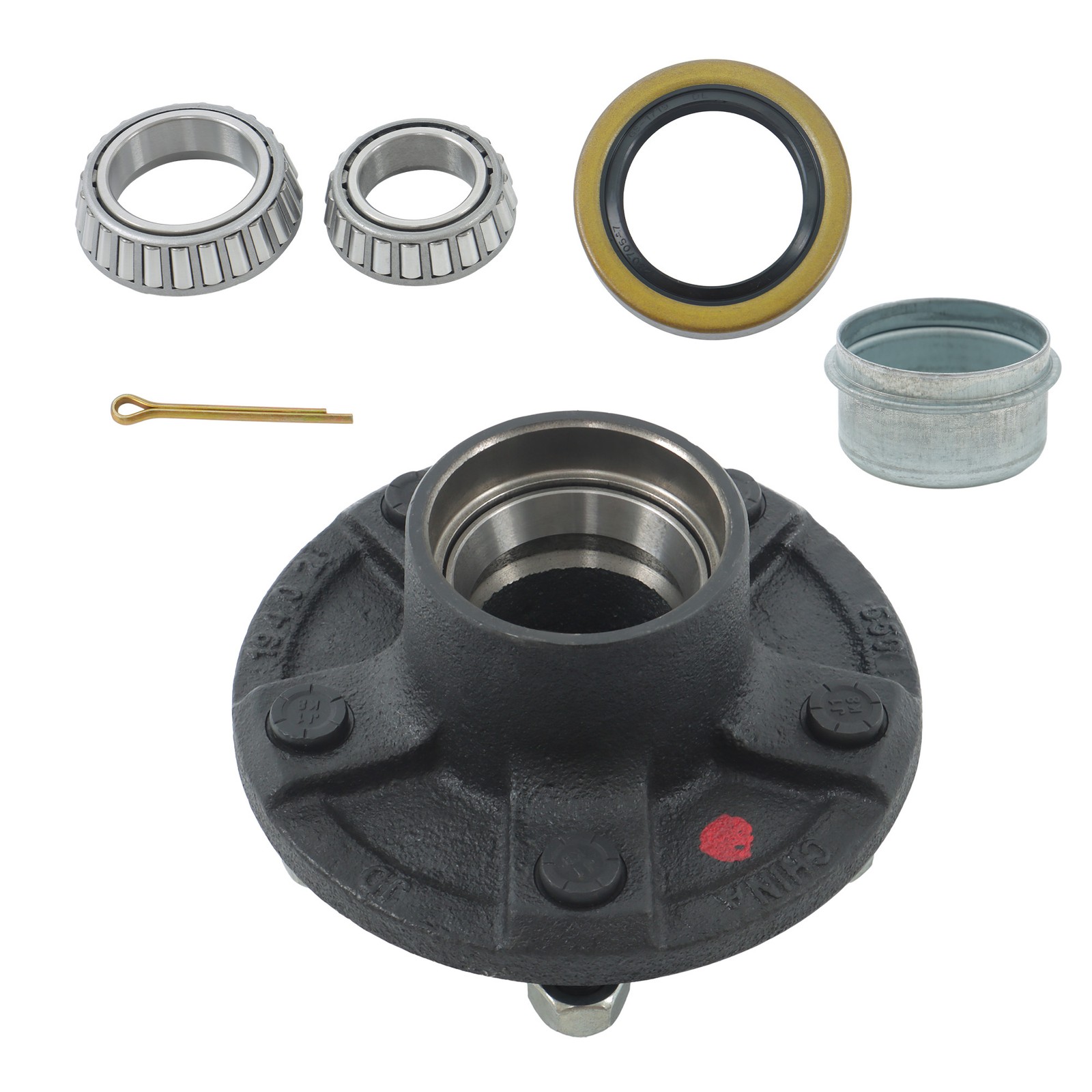 5 on 5″ 5×5 5 lug Idler Hub Kit for 3500 lbs Axle Trailer