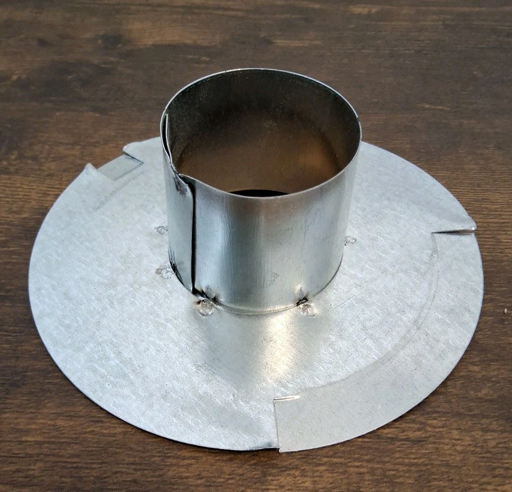 RV 2 Inch Furnace Duct Adapter Galvanized Camper Trailer ManCamp Camping