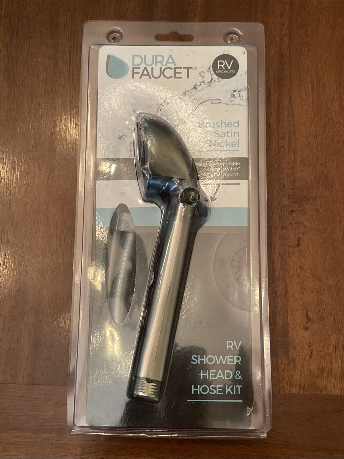 Dura Faucet RV Shower Head & Hose Brushed Satin Nickel DF-SA130-SN