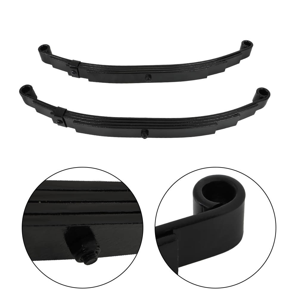 Trailer Leaf Spring 4 Leaf Double Eye 2500 lbs Cap For 5000 lbs Axle-2PCS