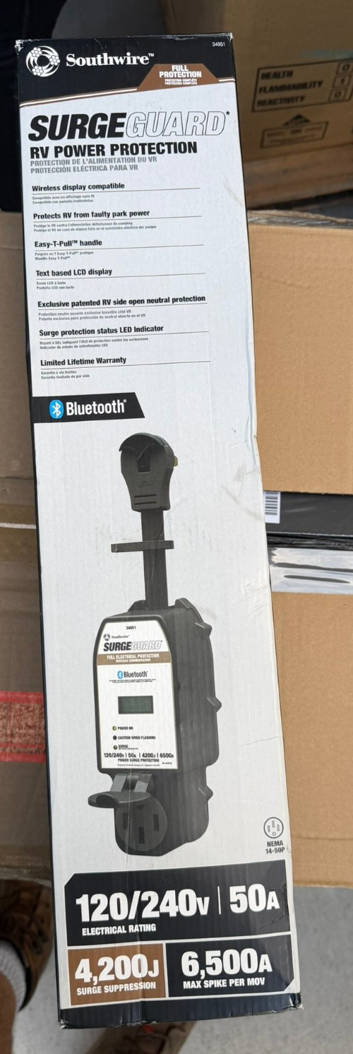 Southwire Surge Guard Portable 50-Amp 120/240-Volt Bluetooth-Capable Protector
