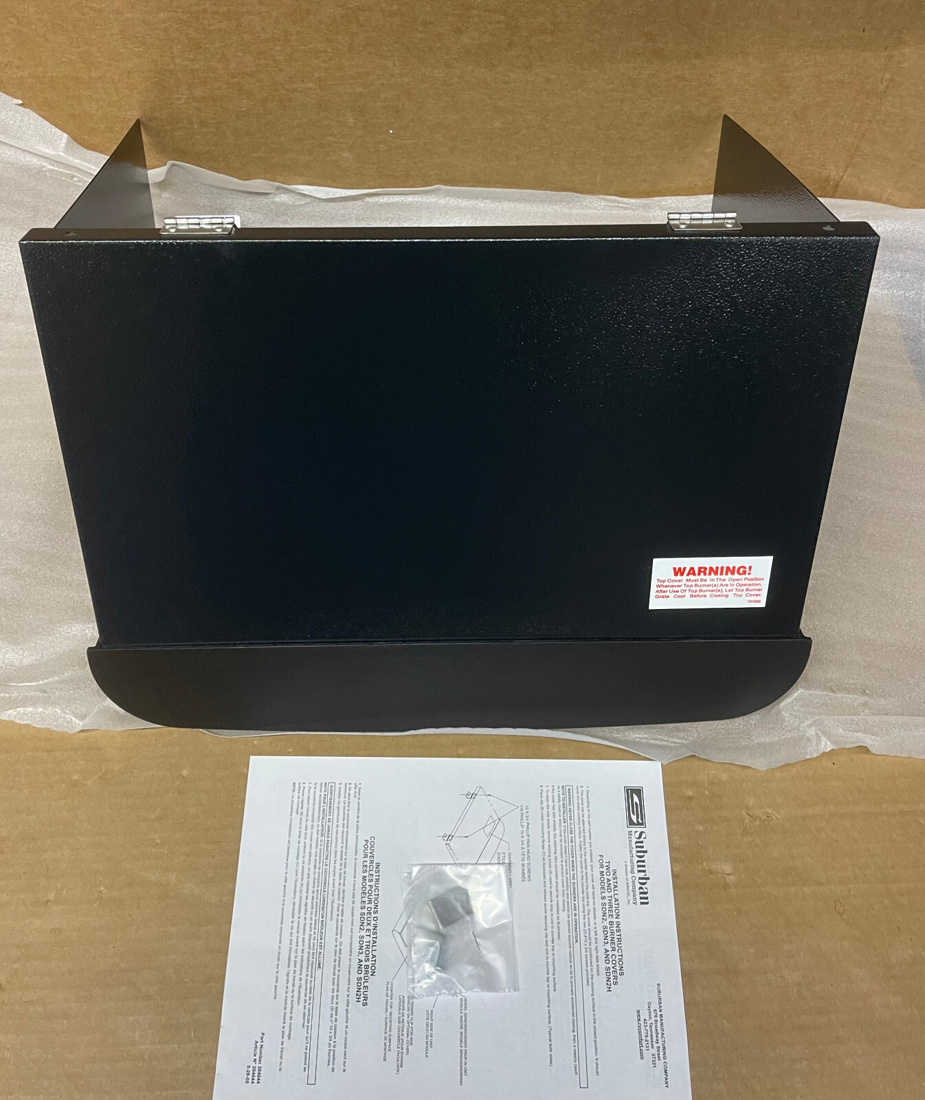 SUBURBAN SDN2 COVER WITH SHIELDS 2967ABK BLACK