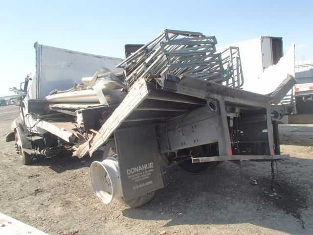 08 HINO 268 METAL SIDE STEPS (2 STEP) ASSEMBLY **BENT** 19004