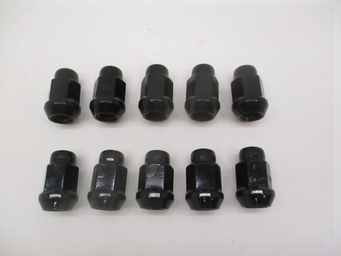 (10) Black Trailer Wheel Lug Nuts 1/2″x20x 1-3/8″L Steel Acorn Lug Nuts 3/4″ Hex