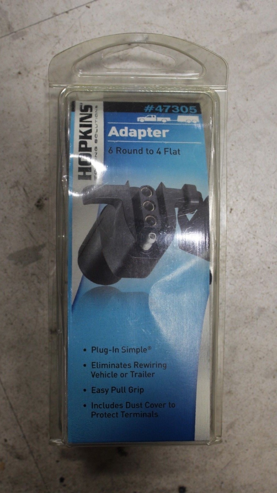 47305 Hopkins 6.9 in. Trailer Connector 6 Way