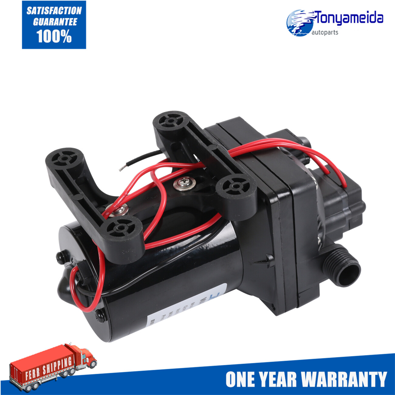 12V 3.0 GPM RV Water Pump 4008-101-A65 Revolution 55 PSI with Strainer