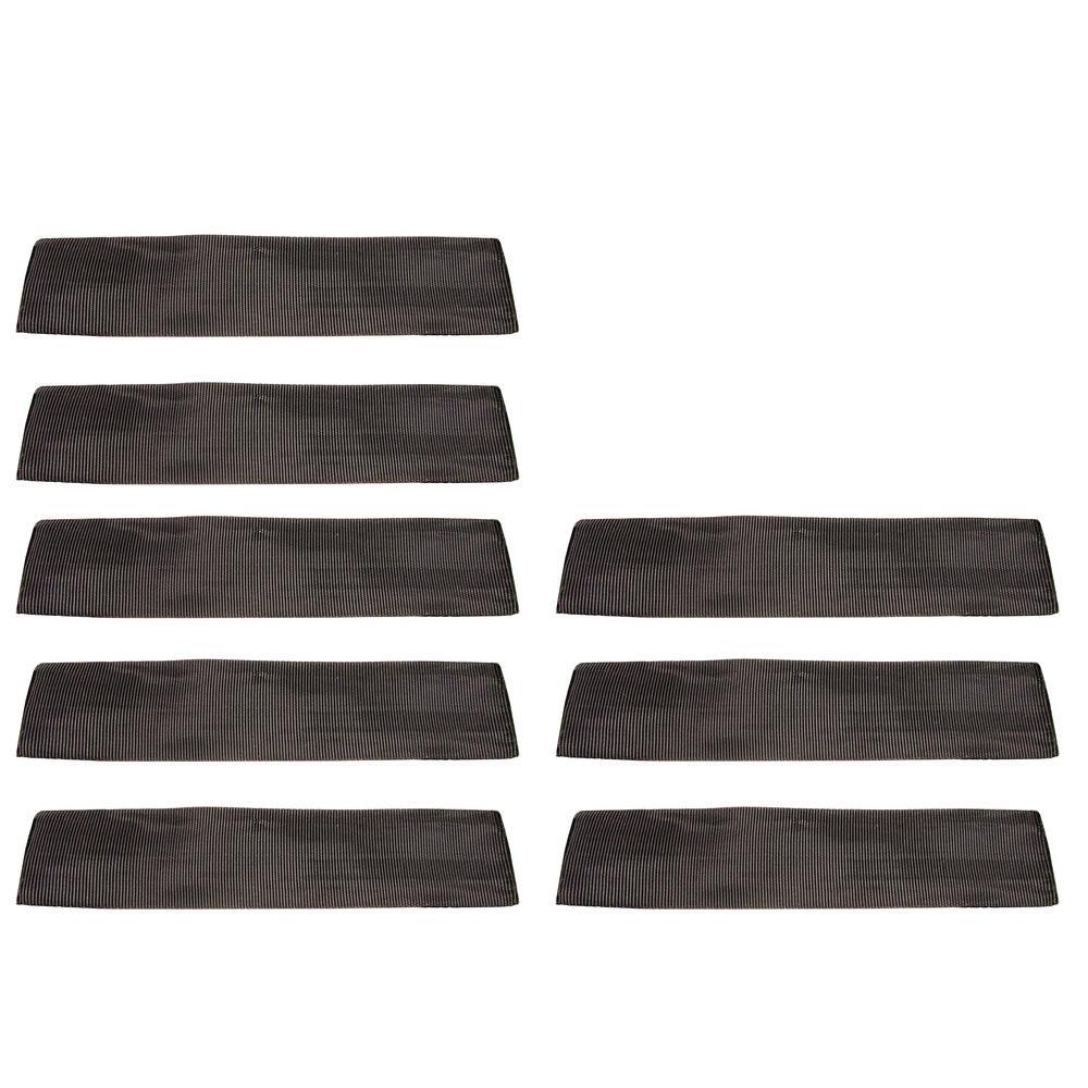 8 12″ Black Cordura Sliding Sleeve Web Protection for 2″ Ratchet Tie-Down Straps