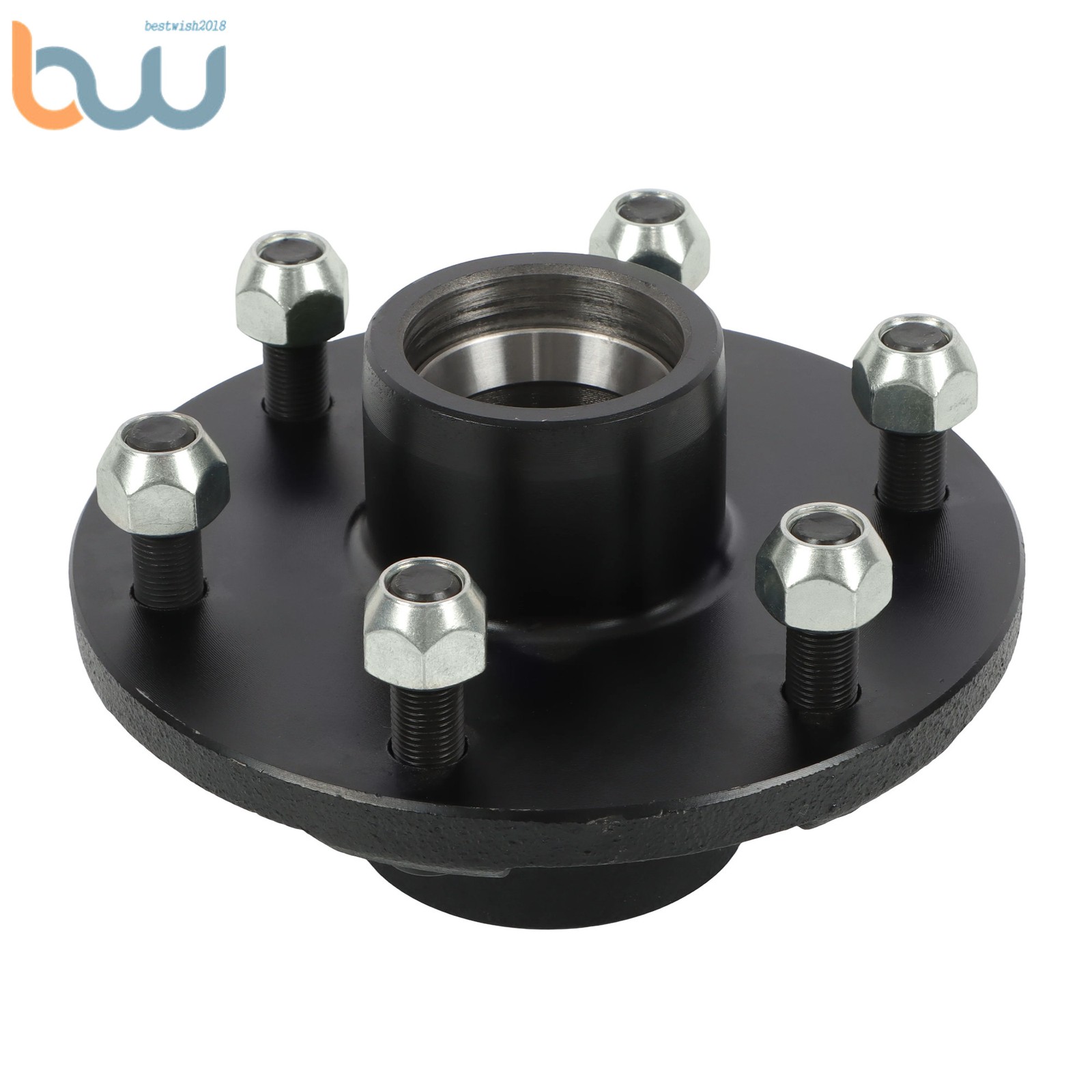 6 Lug Trailer Idler Hub Kit 6 on 5.5″ Round Trailer Spindle #84 2000 lbs Axle