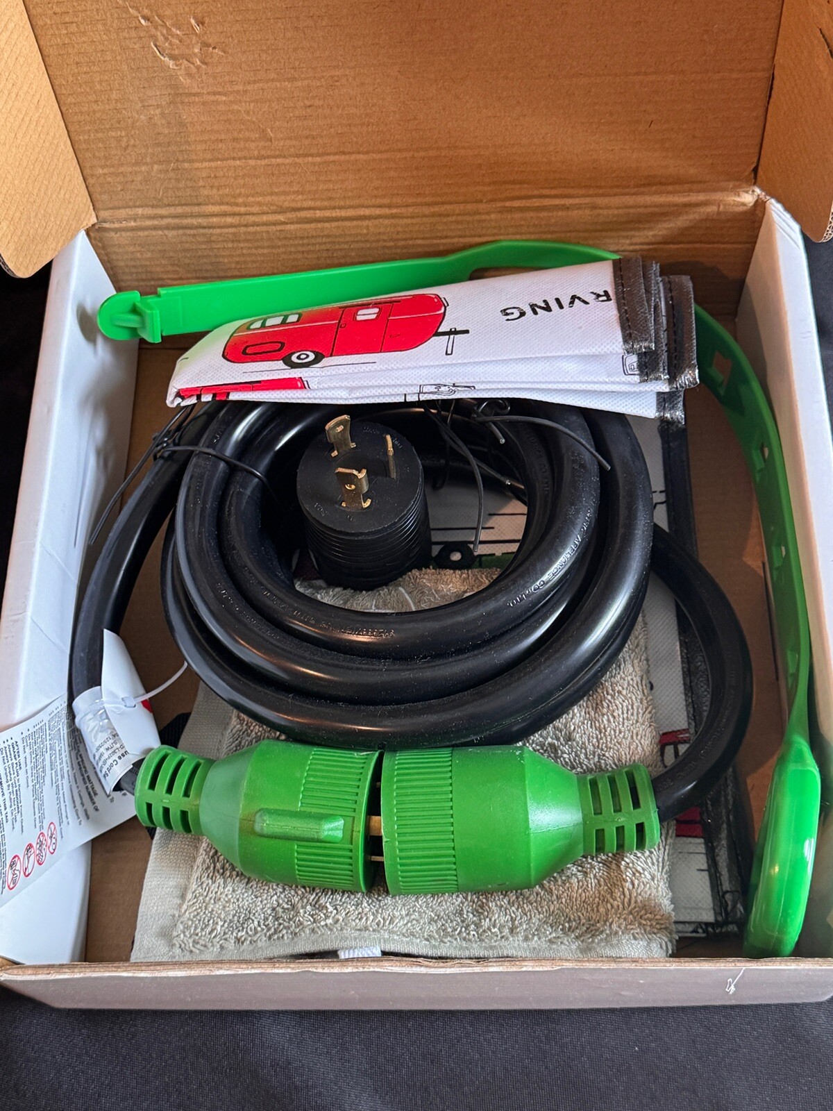 RVmate RV Generator Extension Cord – 30 amp – 15Ft – 4 Prong