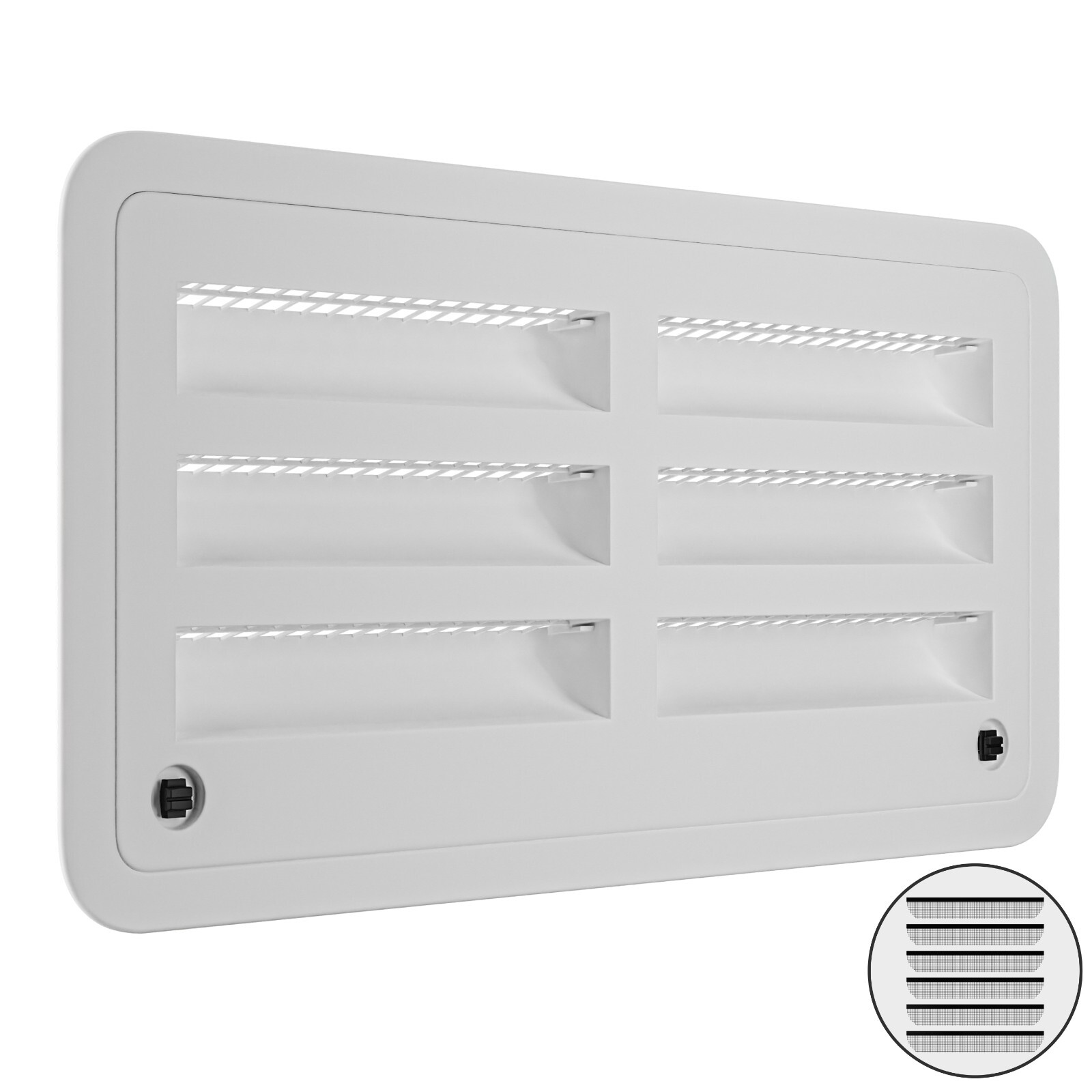 Leisure Coachworks 3109492.003 White Refrigerator Side Vent for Campers Trailers