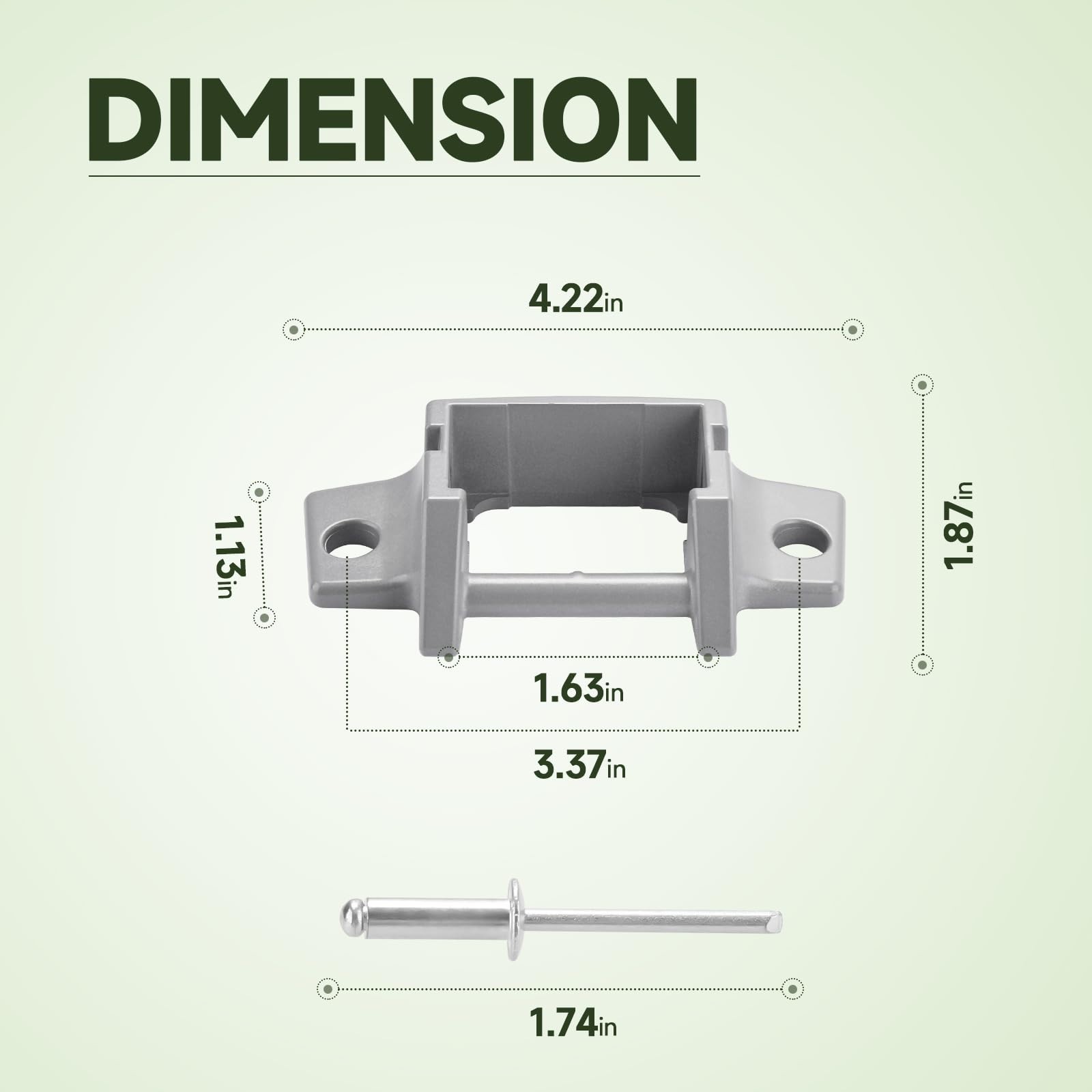 RV Awning Foot Replacement Kit – Die-Cast Bottom Brackets for 8300/8500/8700/900