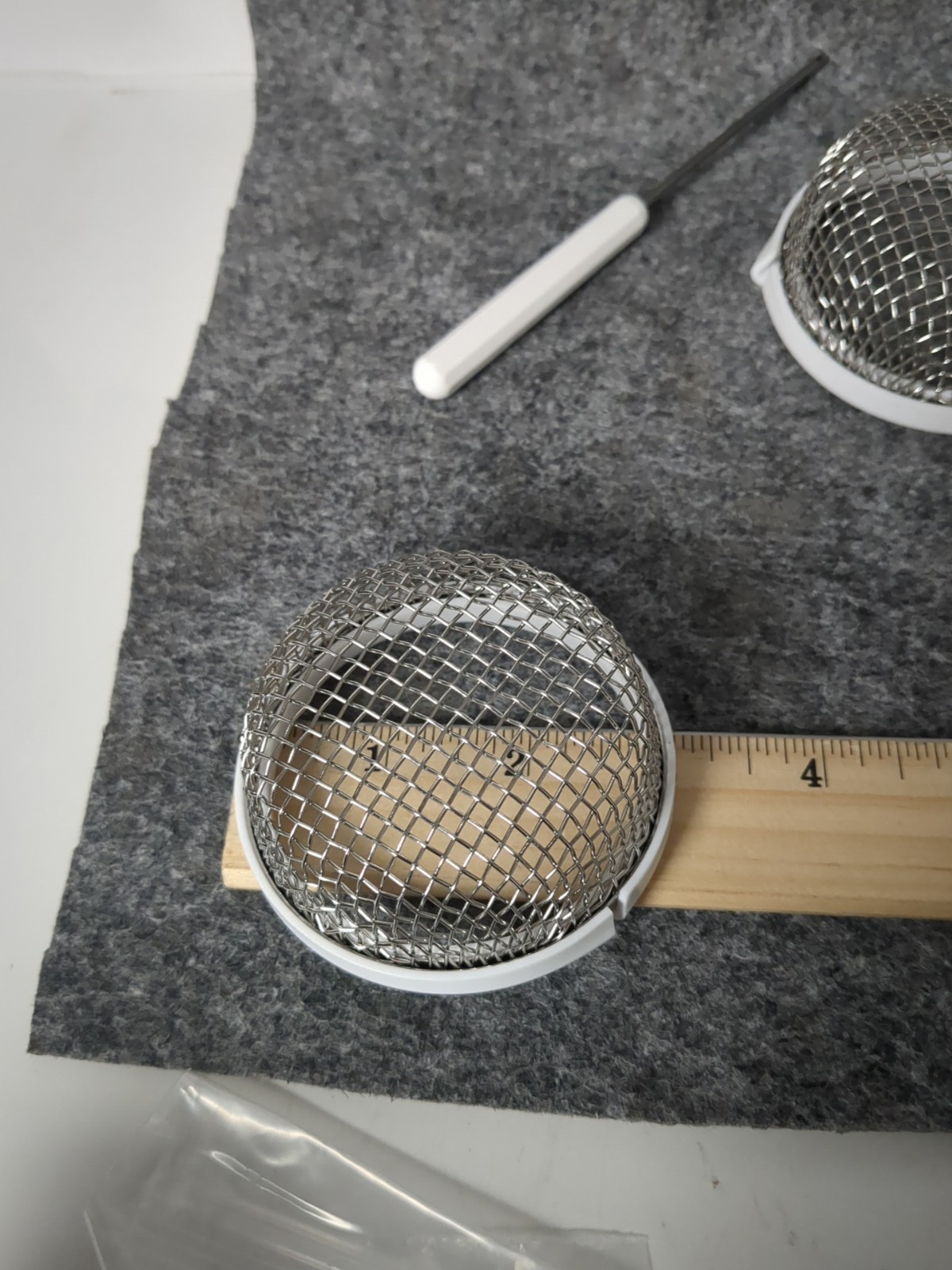 2Pcs For RV Furnace Vent Cover 2.8 inch Flying Insect Bug Screen Camper Heater