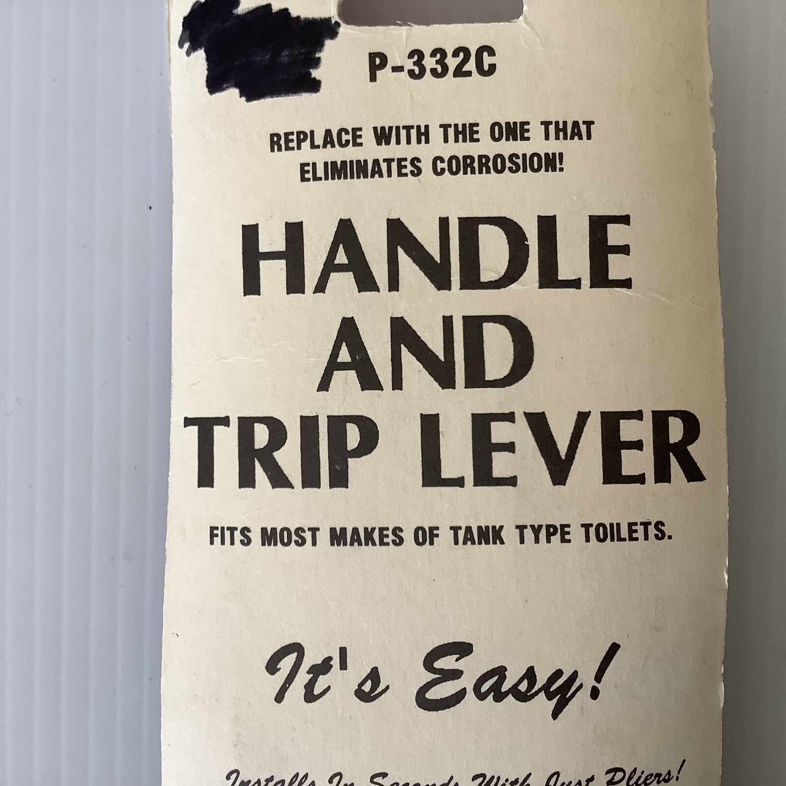 US Hardware Toilet Trip Lever with Handle RV Toilet Model P-332C