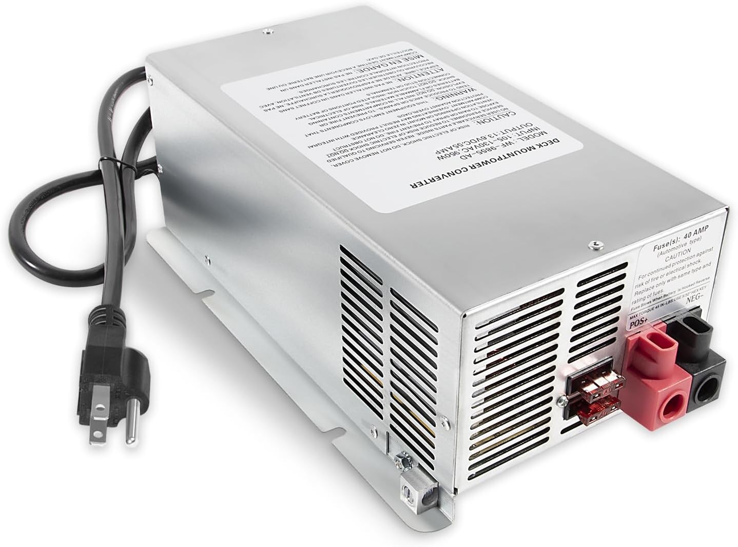 for WFCO WF-9855 Amp Deck Mount Power Converter Charger Corded RV Trailer Camper