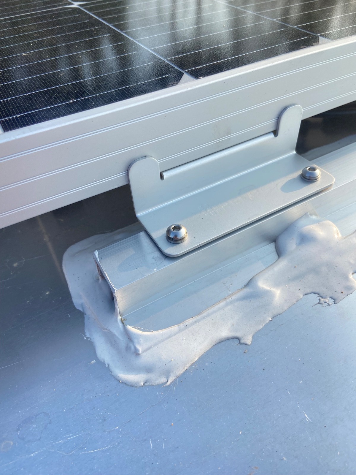 RV Solar Panel Rooftop Brackets: Permanent Mount, 4-Pack
