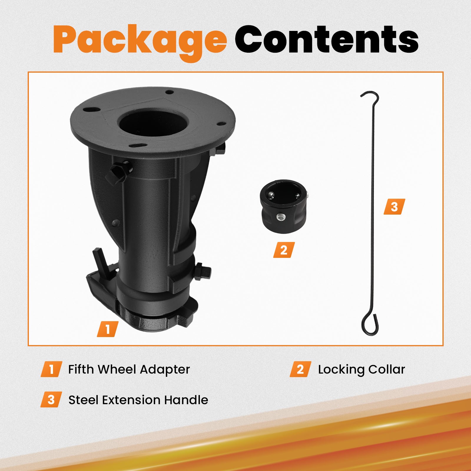 Gooseneck Adapter for Trailer Tow Hitch 20000lbs C5G1216 4000lbs Pin