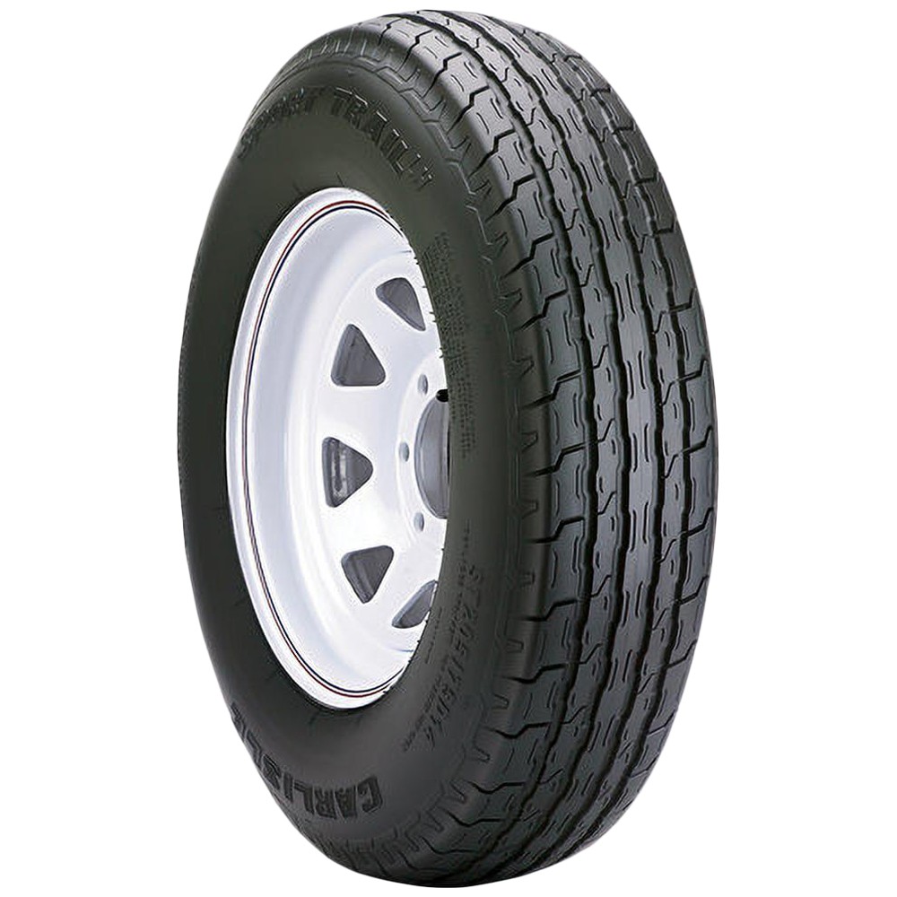 ST205/75D15 Carlstar Sport Trail LH Spoke White Wheel/Tire Assembly LRC 5 Lug