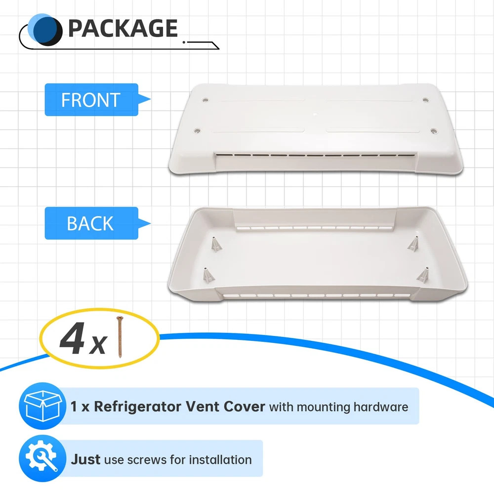RV Camper Roof Refrigerator Vent Cover Dometic 65528 Replacement Cap