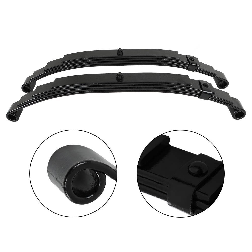 Trailer Leaf Spring 4 Leaf Double Eye 2500 lbs Cap For 5000 lbs Axle-2PCS